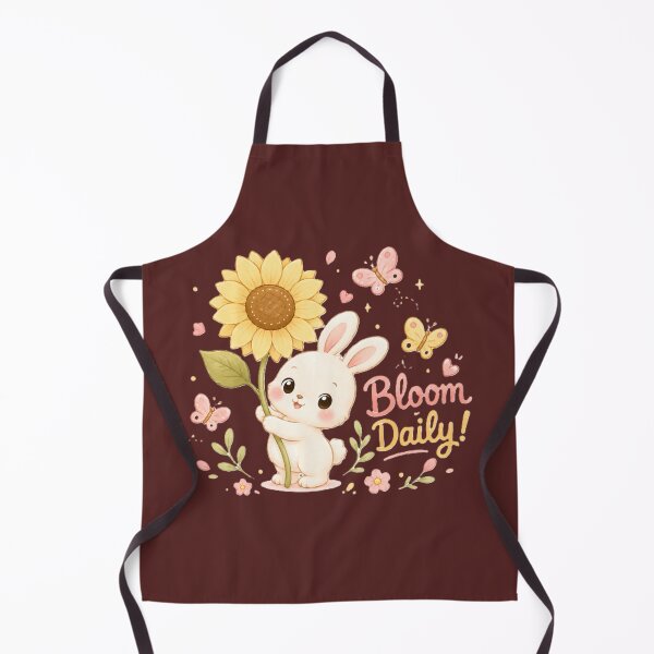 Item preview, Bloom Daily Cute Bunny Sunflower Butterfly Floral Design designed and sold by Sharlo Shop.