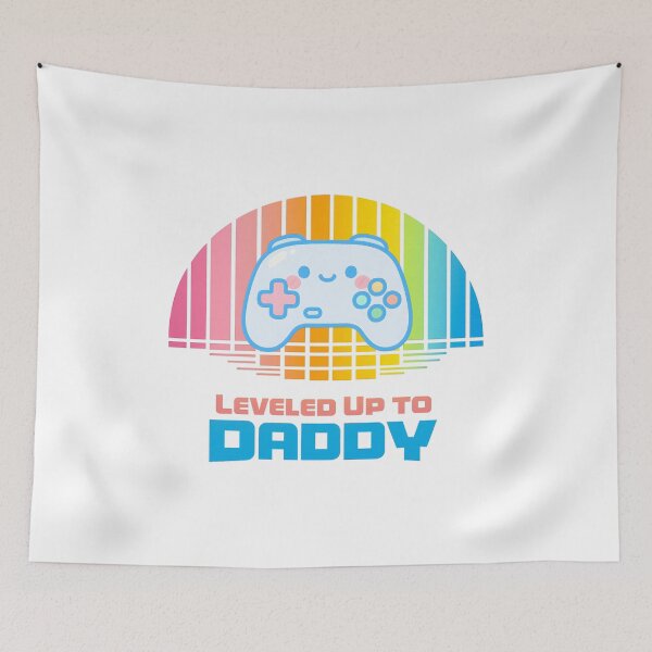 Item preview, Leveled Up to Daddy – Father’s Day  designed and sold by LuveraxArt.