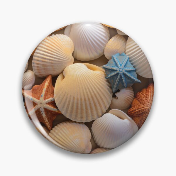 Item preview, Colorful Contemporary Starfish Seashells Fantasy Digital Art designed and sold by DEC02.