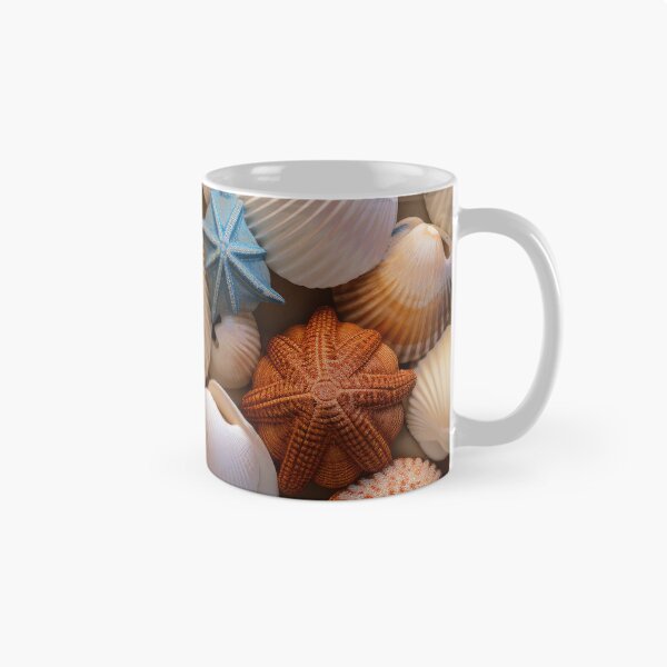 Item preview, Colorful Contemporary Starfish Seashells Fantasy Digital Art designed and sold by DEC02.
