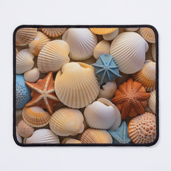 Item preview, Colorful Contemporary Starfish Seashells Fantasy Digital Art designed and sold by DEC02.