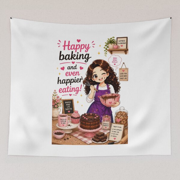 Item preview, Happy Baking and Even Happier Eating designed and sold by thecookiegallery.