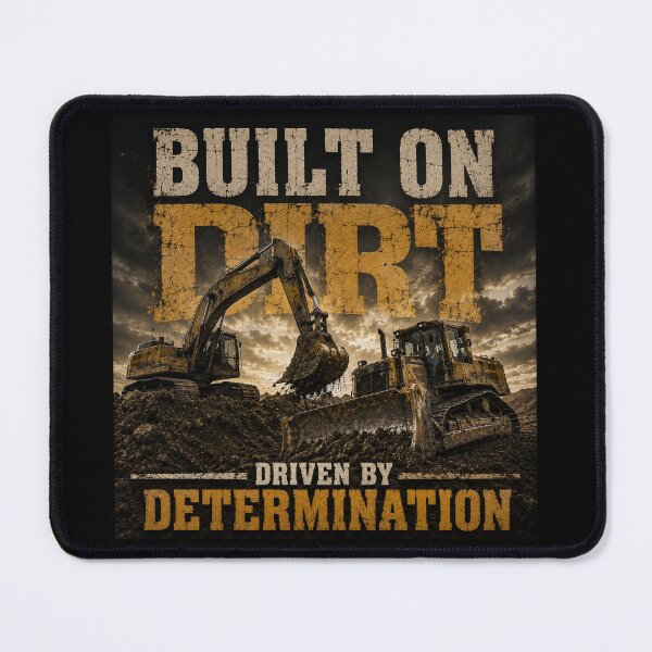 Item preview, Built on Dirt Driven by Determination Heavy Equipment Operator Construction Design designed and sold by kakmi-art.
