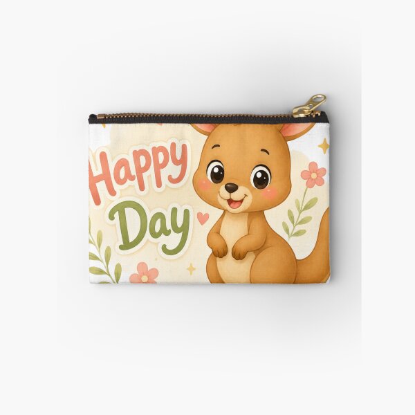 Item preview, Happy Day Cute Kangaroo Floral Cheerful Design designed and sold by Sharlo Shop.