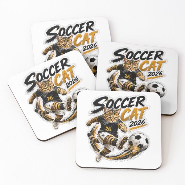 Item preview, Soccer Cat 2026 Action Kick designed and sold by yasmh.