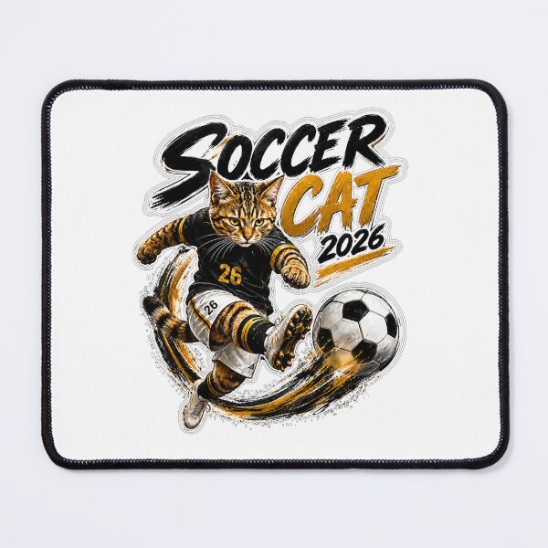 Item preview, Soccer Cat 2026 Action Kick designed and sold by yasmh.