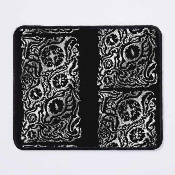 Item preview, Ornamental Blackwork Panel – Organic Gothic Design (chrome) designed and sold by JFOdesign.