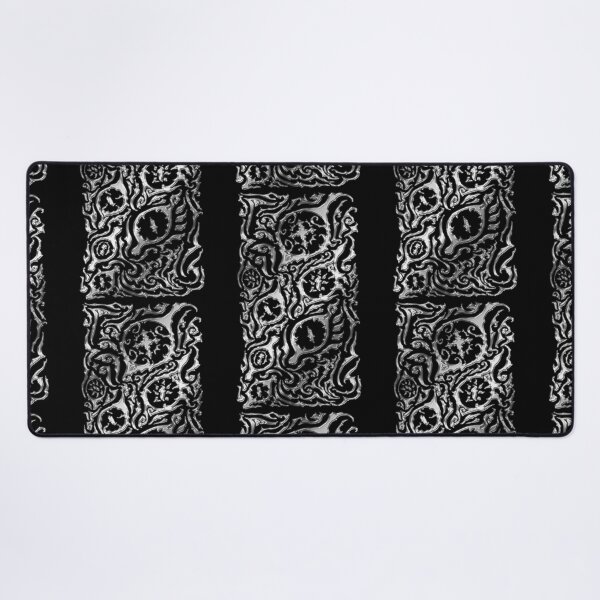 Item preview, Ornamental Blackwork Panel – Organic Gothic Design (chrome) designed and sold by JFOdesign.