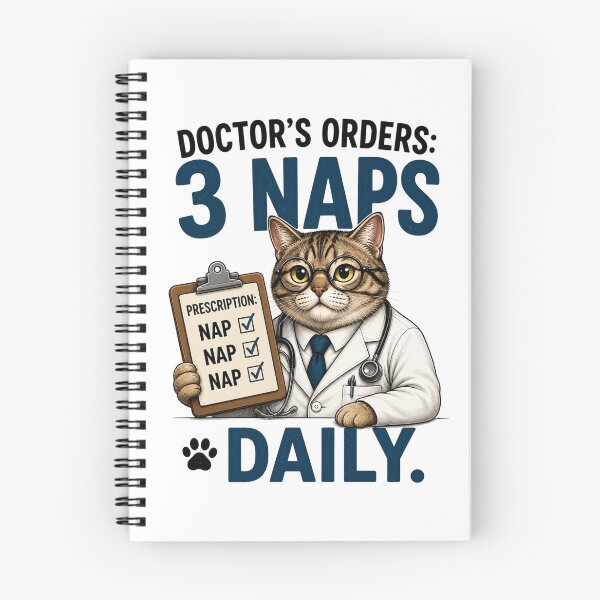 Item preview, Doctor Cat 3 Naps Daily designed and sold by yasmh.