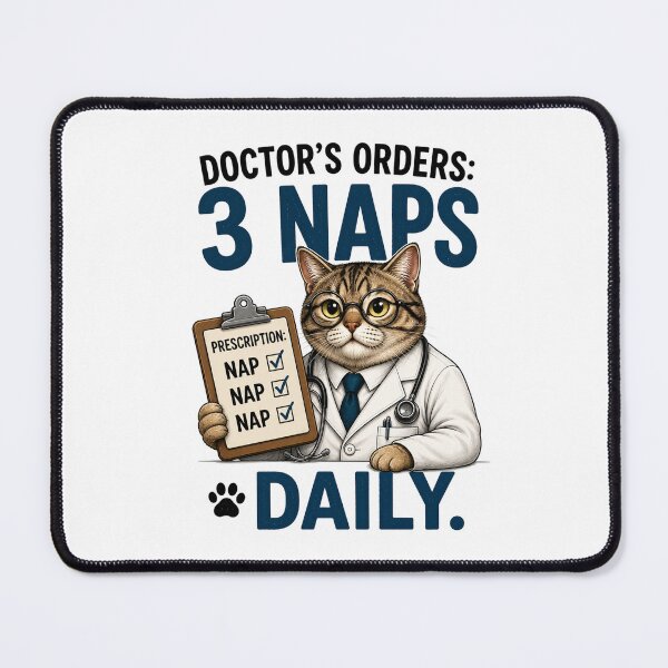 Item preview, Doctor Cat 3 Naps Daily designed and sold by yasmh.