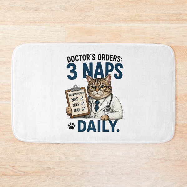 Item preview, Doctor Cat 3 Naps Daily designed and sold by yasmh.