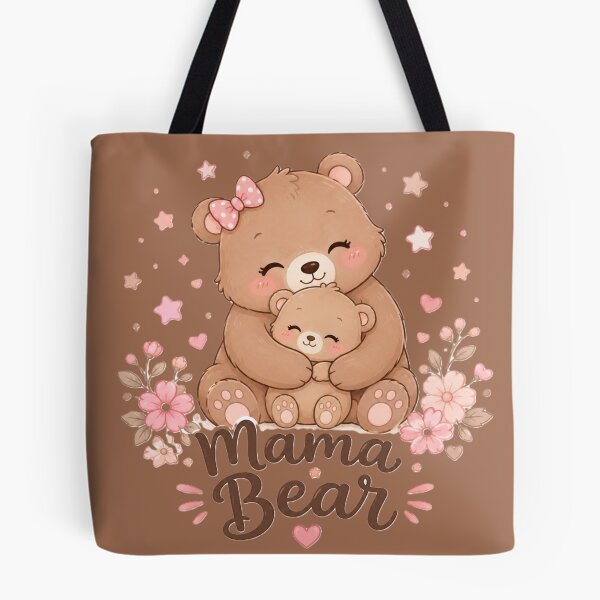 Item preview, Mama Bear Cute Mother Baby Bear Floral Design designed and sold by Sharlo Shop.