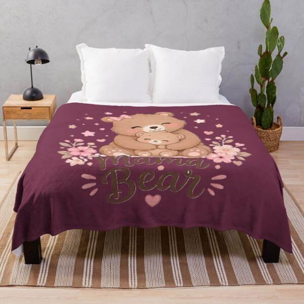 Item preview, Mama Bear Cute Mother Baby Bear Floral Design designed and sold by Sharlo Shop.