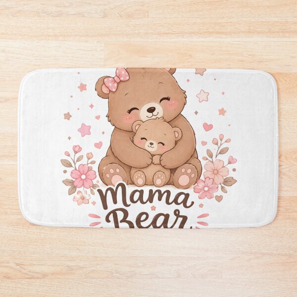 Item preview, Mama Bear Cute Mother Baby Bear Floral Design designed and sold by Sharlo Shop.