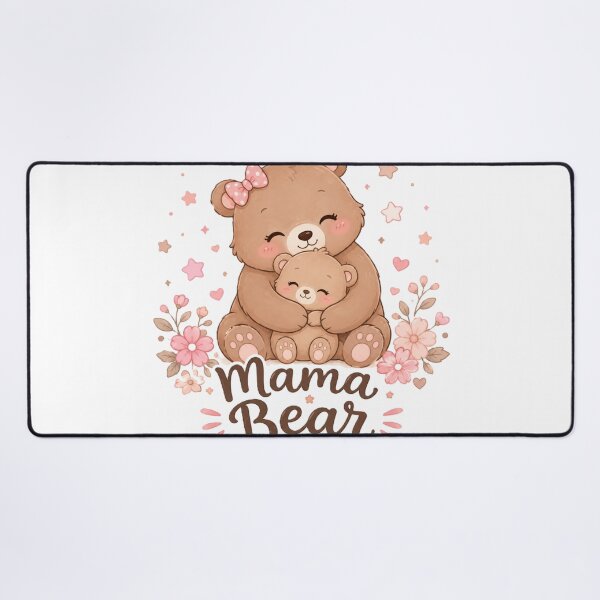 Item preview, Mama Bear Cute Mother Baby Bear Floral Design designed and sold by Sharlo Shop.
