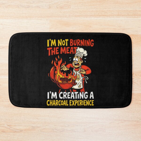Item preview, I'm Not Burning The Meat I'm Creating A Charcoal Experience Grill Master Graphic — Funny BBQ Humor  designed and sold by SkTee2k.