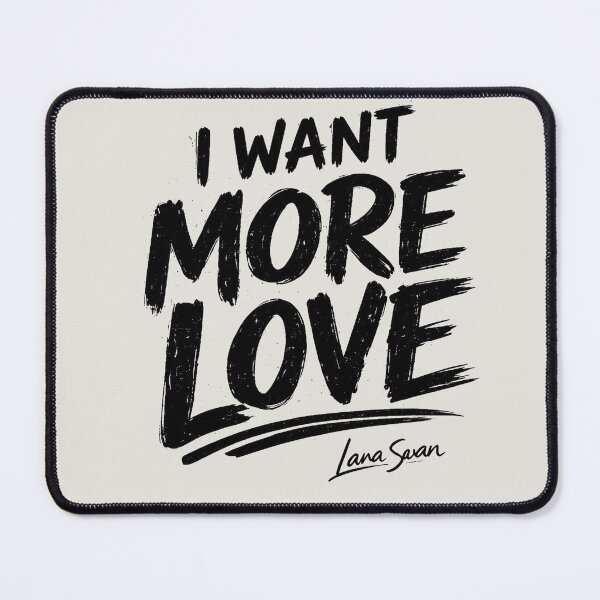 Item preview, I WANT MORE LOVE | Grey Typography Print | Modern Quote Design designed and sold by Baroness Swan.