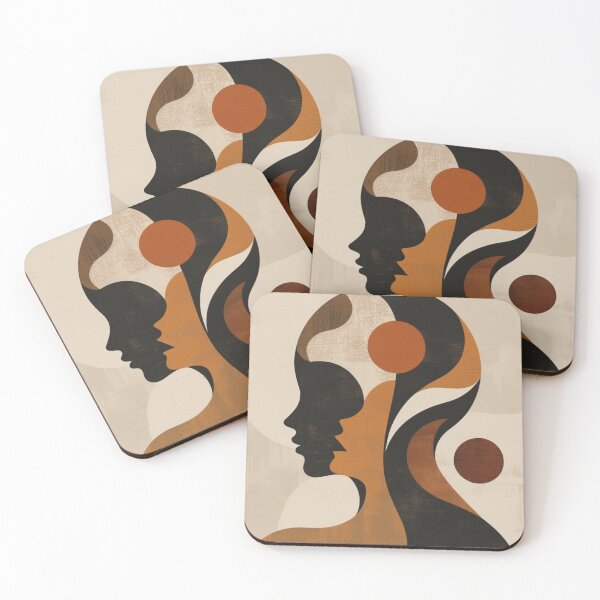 Item preview, Organic Shapes Female Profile Poster designed and sold by EnmarcArt.