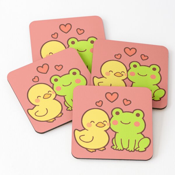 Item preview, Duck and Frog Best Friends Cute Friendship Design designed and sold by GreennieArt.
