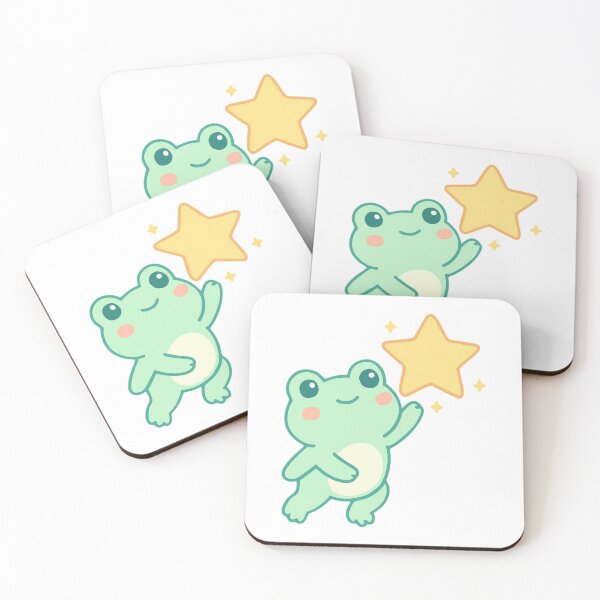Item preview, Aim Higher Frog - Inspirational Kawaii Sticker designed and sold by foryouandyours.