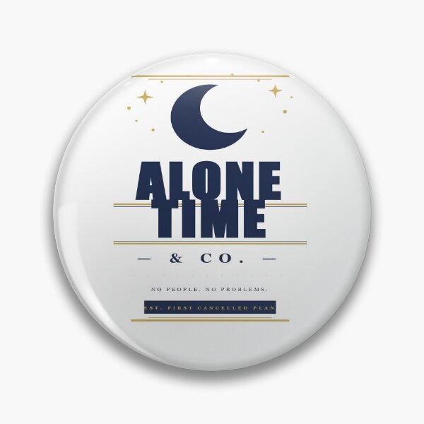 Item preview, Alone Time & Co Funny Introvert Gift – Navy Gold Moon Stars Shirt, No People No Problems designed and sold by Mega-Shopping.