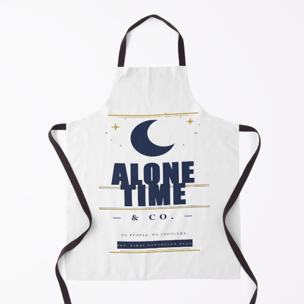 Item preview, Alone Time & Co Funny Introvert Gift – Navy Gold Moon Stars Shirt, No People No Problems designed and sold by Mega-Shopping.