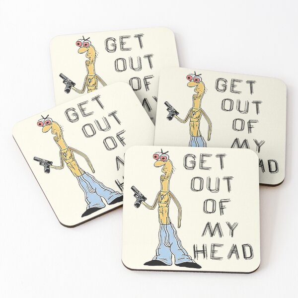Item preview, Get Out Of My Head - Funny  Smiling Friends Dj Spit Meme designed and sold by Mado Shop.