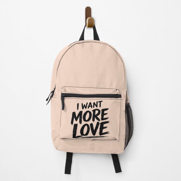 Item preview, I WANT MORE LOVE | Peach Typography Art | Warm Romantic Quote Design designed and sold by BlueberrySwan.