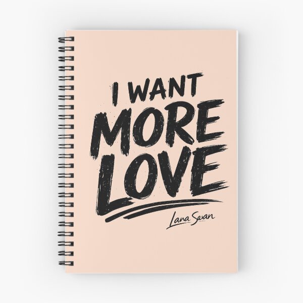 Item preview, I WANT MORE LOVE | Peach Typography Art | Warm Romantic Quote Design designed and sold by BlueberrySwan.