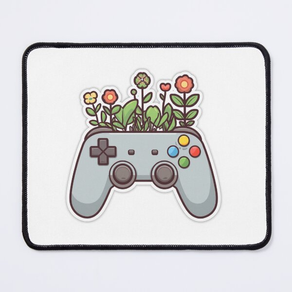 Item preview, Cozy Gaming Controller with Plants Aesthetic Sticker designed and sold by Gulele7.