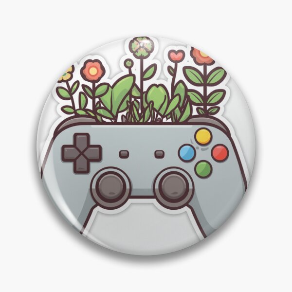 Item preview, Cozy Gaming Controller with Plants Aesthetic Sticker designed and sold by Gulele7.
