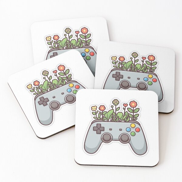 Item preview, Cozy Gaming Controller with Plants Aesthetic Sticker designed and sold by Gulele7.