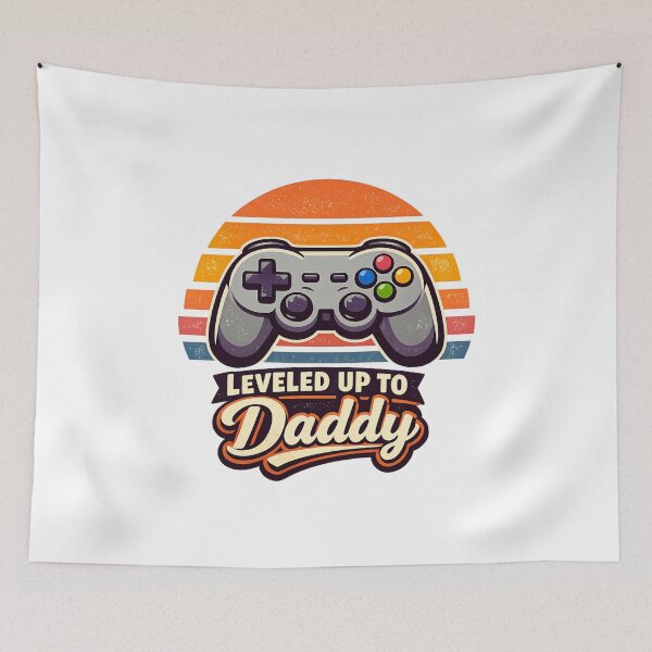 Item preview, Leveled Up to Daddy – Father’s Day  designed and sold by LuveraxArt.