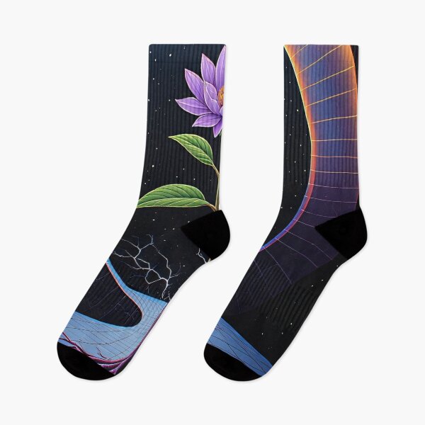 Item preview, Purple lotus flower grows from universal roots designed and sold by Mianku | Für das Leben.