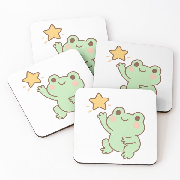 Item preview, Aim Higher Frog - Inspirational Kawaii Sticker designed and sold by foryouandyours.