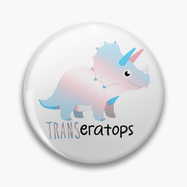 Item preview, Transeratops (Trans Pride Dino) designed and sold by Becky-Marie.