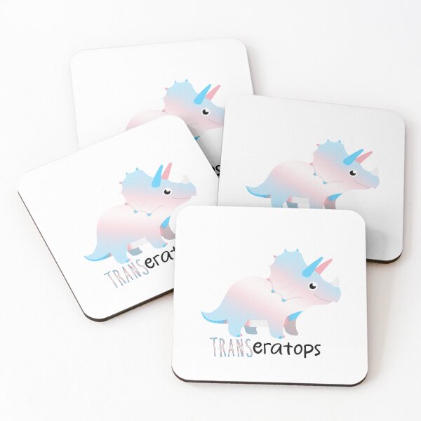 Item preview, Transeratops (Trans Pride Dino) designed and sold by Becky-Marie.