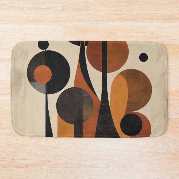 Item preview, Constructivist Vertical Abstract Shapes Wall Art designed and sold by EnmarcArt.