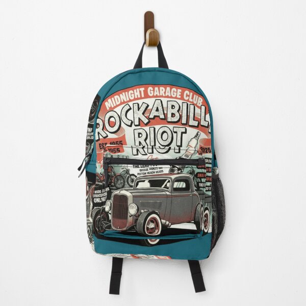 Item preview, Rockabilly Riot Hot Rod Garage Club T-Shirt | Vintage Custom Car & Rockabilly Culture Design designed and sold by ObsidianUruk.