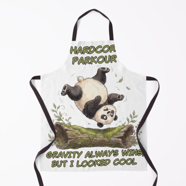 Item preview, Hardcore Parkour Clumsy Falling Panda Meme Art designed and sold by LazyBearStudio..