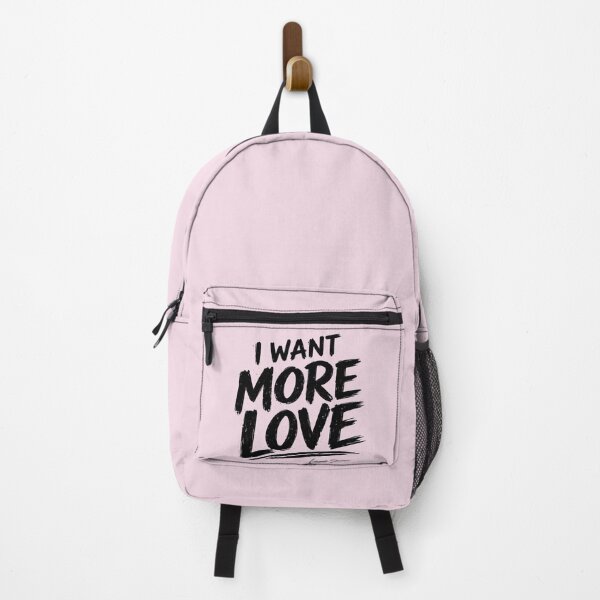 Item preview, I WANT MORE LOVE | Blush Pink Typography | Soft Feminine Quote Art designed and sold by Baroness Swan.