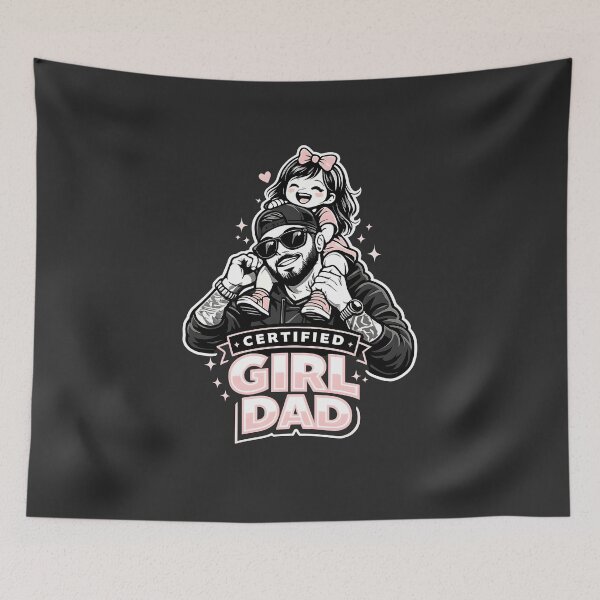 Item preview, Certified Girl Dad Funny Father Daughter Father's Day designed and sold by DREAMBURN™.