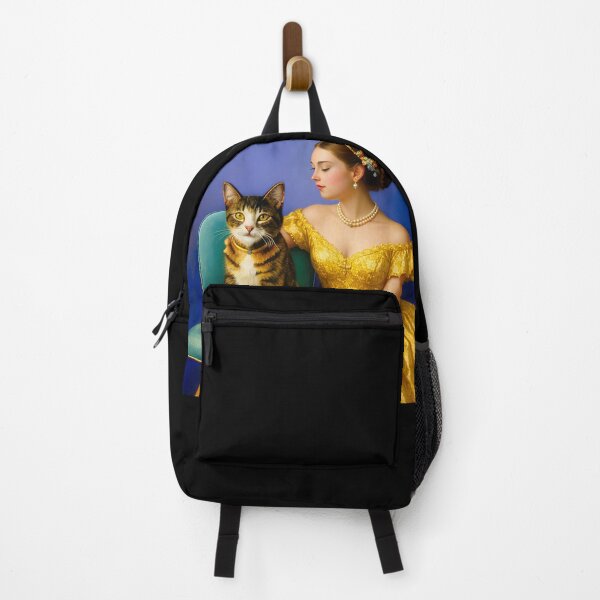 Item preview, The Lady in Gold – Classical Oil Painting Style with Tabby Cat designed and sold by UmSkelig834.