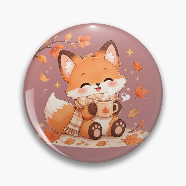 Item preview, Cute Fox Autumn Leaves Cozy Scarf Hot Coffee Design designed and sold by Sharlo Shop.