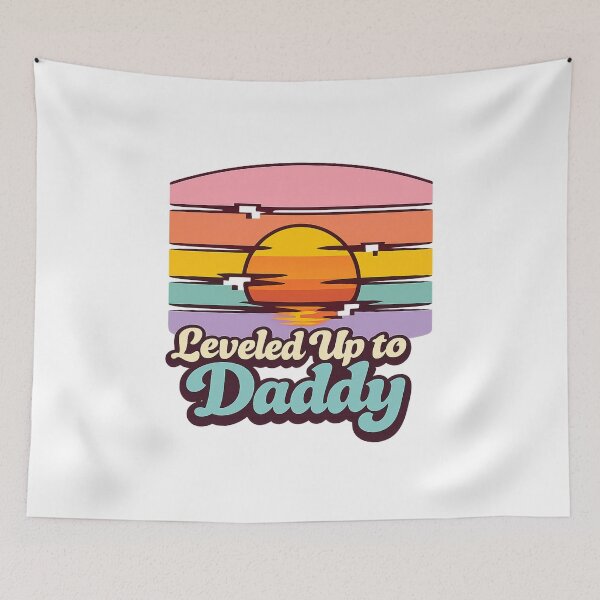 Item preview, Leveled Up to Daddy – Father’s Day  designed and sold by LuveraxArt.