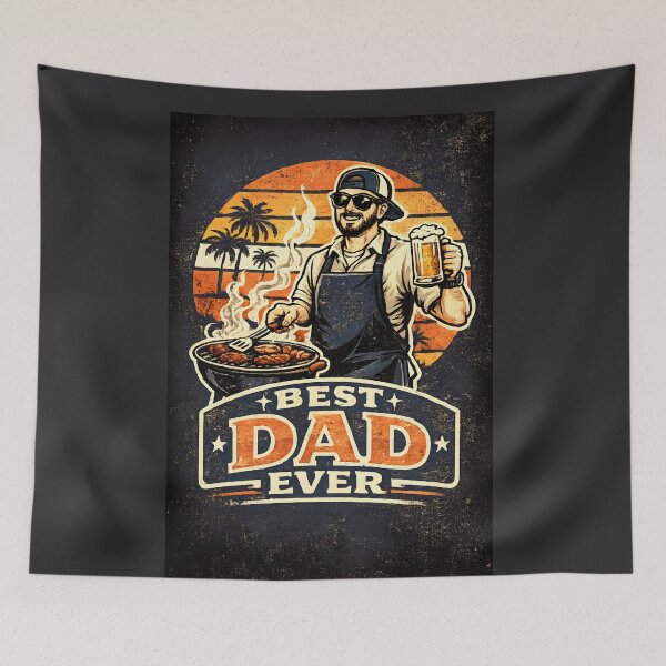 Item preview, Best Dad Ever BBQ Grill Master Father's Day designed and sold by DREAMBURN™.