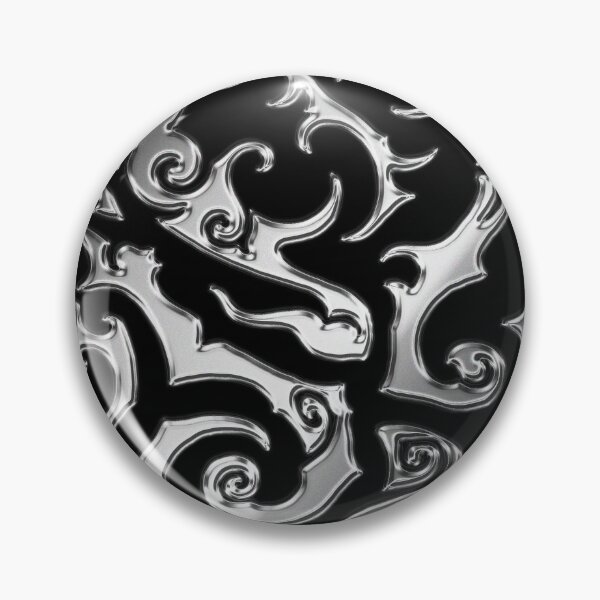 Item preview, Flowing Tribal Pattern – Abstract Organic Blackwork (chrome) designed and sold by JFOdesign.