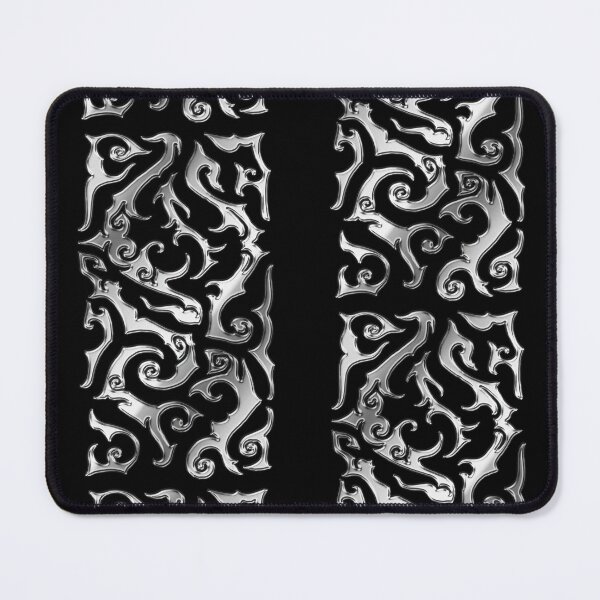 Item preview, Flowing Tribal Pattern – Abstract Organic Blackwork (chrome) designed and sold by JFOdesign.