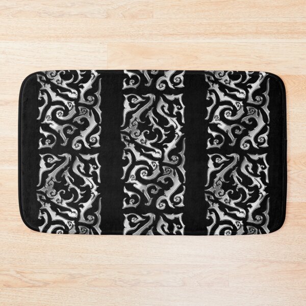 Item preview, Flowing Tribal Pattern – Abstract Organic Blackwork (chrome) designed and sold by JFOdesign.