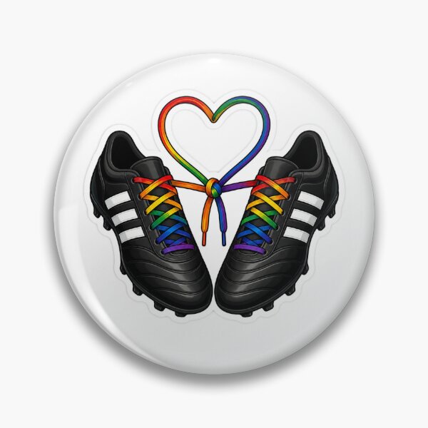 Item preview, Rainbow Football Pride Sticker | LGBTQ Soccer Fan Art | Inclusive Football Gay Pride Design designed and sold by TheOldStands.